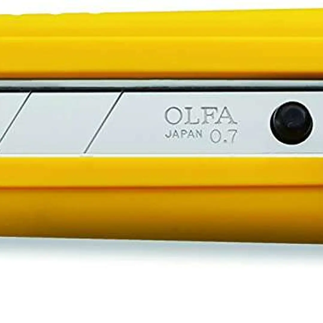 Olfa NH-1 Cutter con Bloqueo de Trinquete - Empuñadura de Goma - Canal de Acero Inoxidable 1