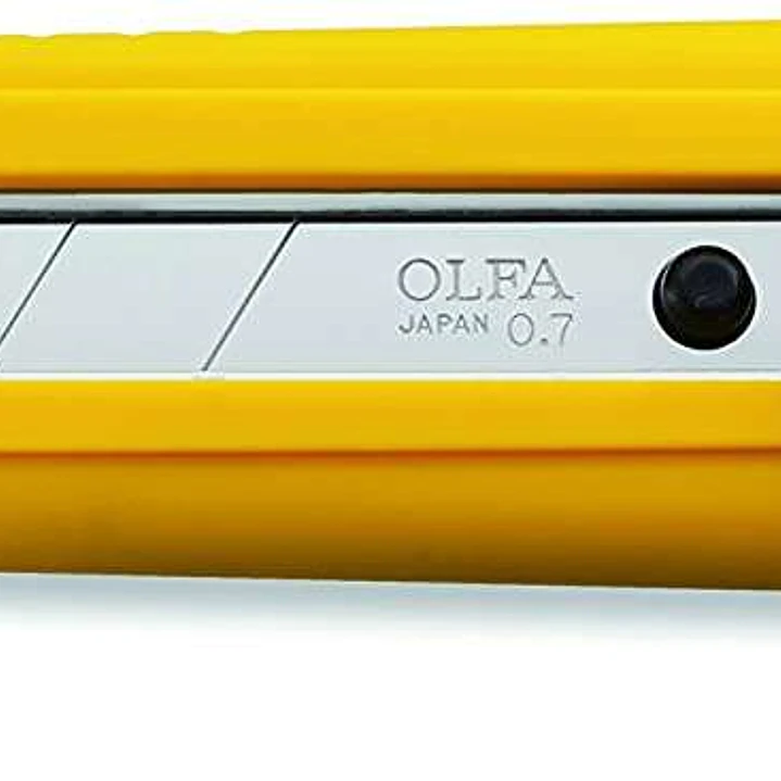 Olfa NH-1 Cutter con Bloqueo de Trinquete - Empuñadura de Goma - Canal de Acero Inoxidable 1