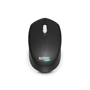 Urban Factory Cyclee Raton Inalambrico 2.4Ghz - 1600dpi - Receptor USB-A - Adaptador a USB-C - Uso Ambidiestro - Color Negro