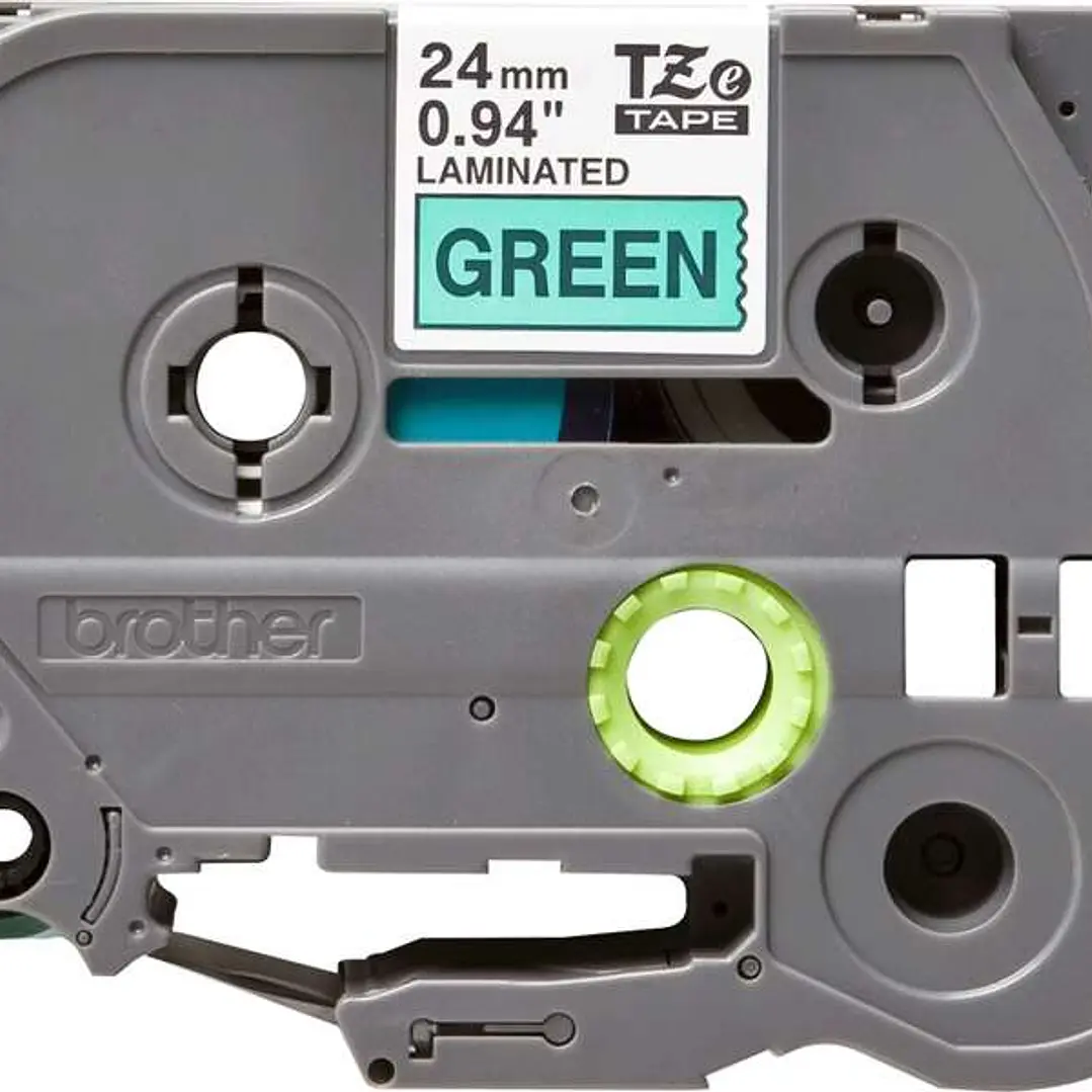 Brother TZe751 Cinta Laminada Original de Etiquetas - Texto negro sobre fondo verde - Ancho 24mm x 8 metros 1