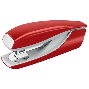Petrus 635 WOW Grapadora Metalica + Caja de 200 Grapas - Hasta 30 Hojas - Extraegrapas Integrado - Grapado Cerrado, Abierto y Clavado - Color Rojo