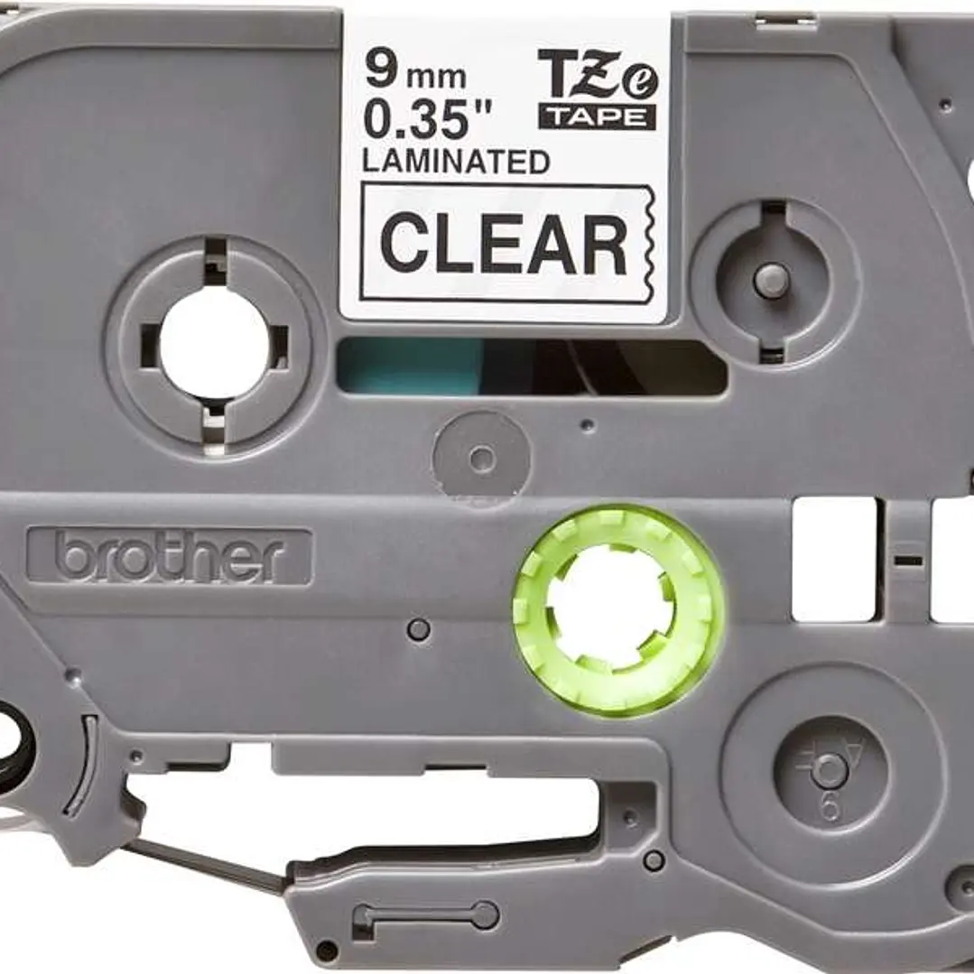 Brother TZe121 Cinta Laminada Original de Etiquetas - Texto negro sobre fondo transparente - Ancho 9mm x 8 metros 1