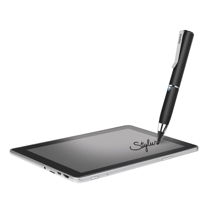 Hama Active Fineline Lapiz Digital para Tablet - Punta Fina de 2.5mm - Cuerpo de Aluminio - Longitud de 116mm - Clip Integrado - Color Negro 1