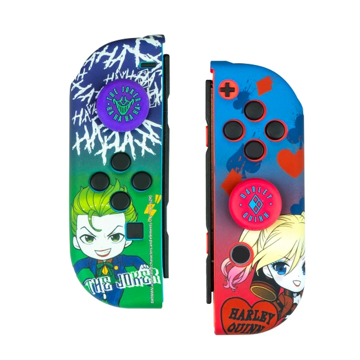 FR-TEC Joker & Harley Quinn Pack para Mando Nintendo Switch de Carcasa Rigida + Grips - Mejora el agarre y la Sensacion de Tacto 1