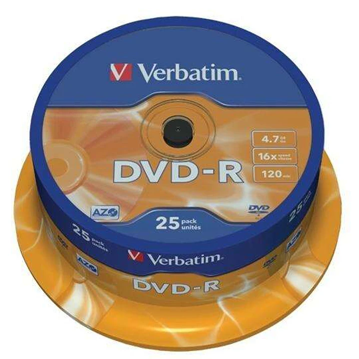 Verbatim DVD-R 16x 4.7GB (Tarrina 25 Uds) 1