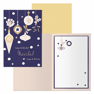 Dohe Jingle Pack de 6 Tarjetas de Felicitacion Navideña con Sobre - Tamaño Cerrada 11.5x17cm, Abierta 23x17cm - Papel Offset - Impresas a todo Color