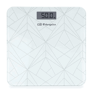 Orbegozo PB 2218 Bascula Electronica de Baño - Precision y Diseño Elegante para tu Salud y Bienestar - Pantalla LCD con Luz - Activacion Tactil - Conv