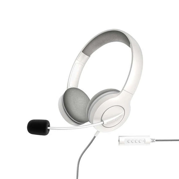 Energy Sistem Auriculares Office 3 - USB y 3.5mm Plug - Control de Volumen y Silencio - Brazo Retractil Microfono - Color Blanco 1