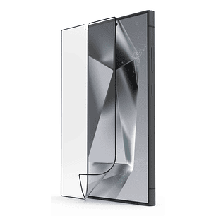 Hama Super Hybrid Protector de Pantalla para Samsung Galaxy S25 Ultra - PET Reciclado - Color Transparente