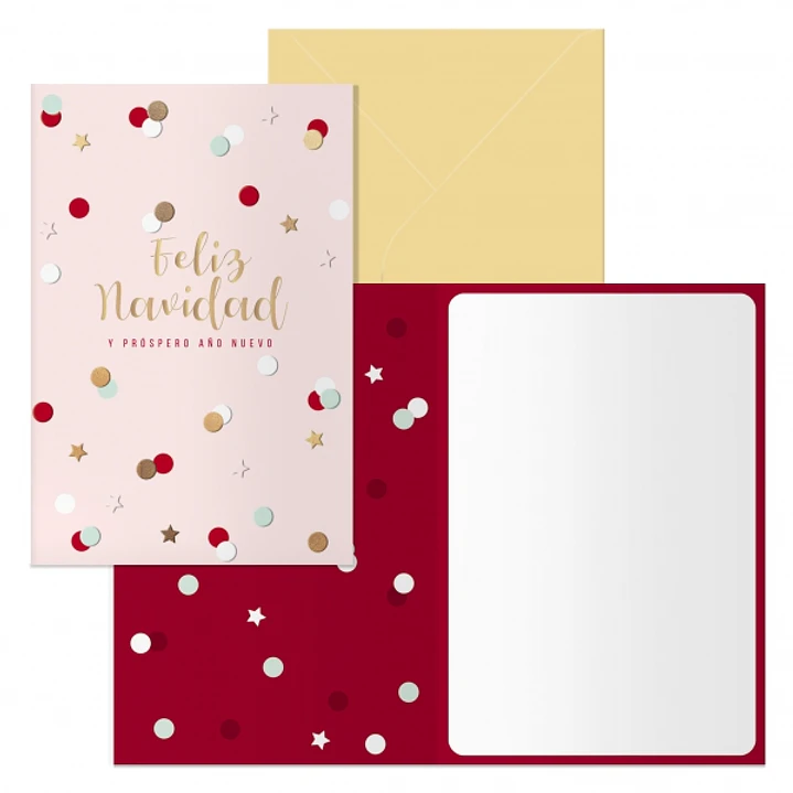 Dohe Copos Pack de 6 Tarjetas de Felicitacion Navideña con Sobre - Tamaño Cerrada 11.5x17cm, Abierta 23x17cm - Papel Offset - Impresas a todo Color 1