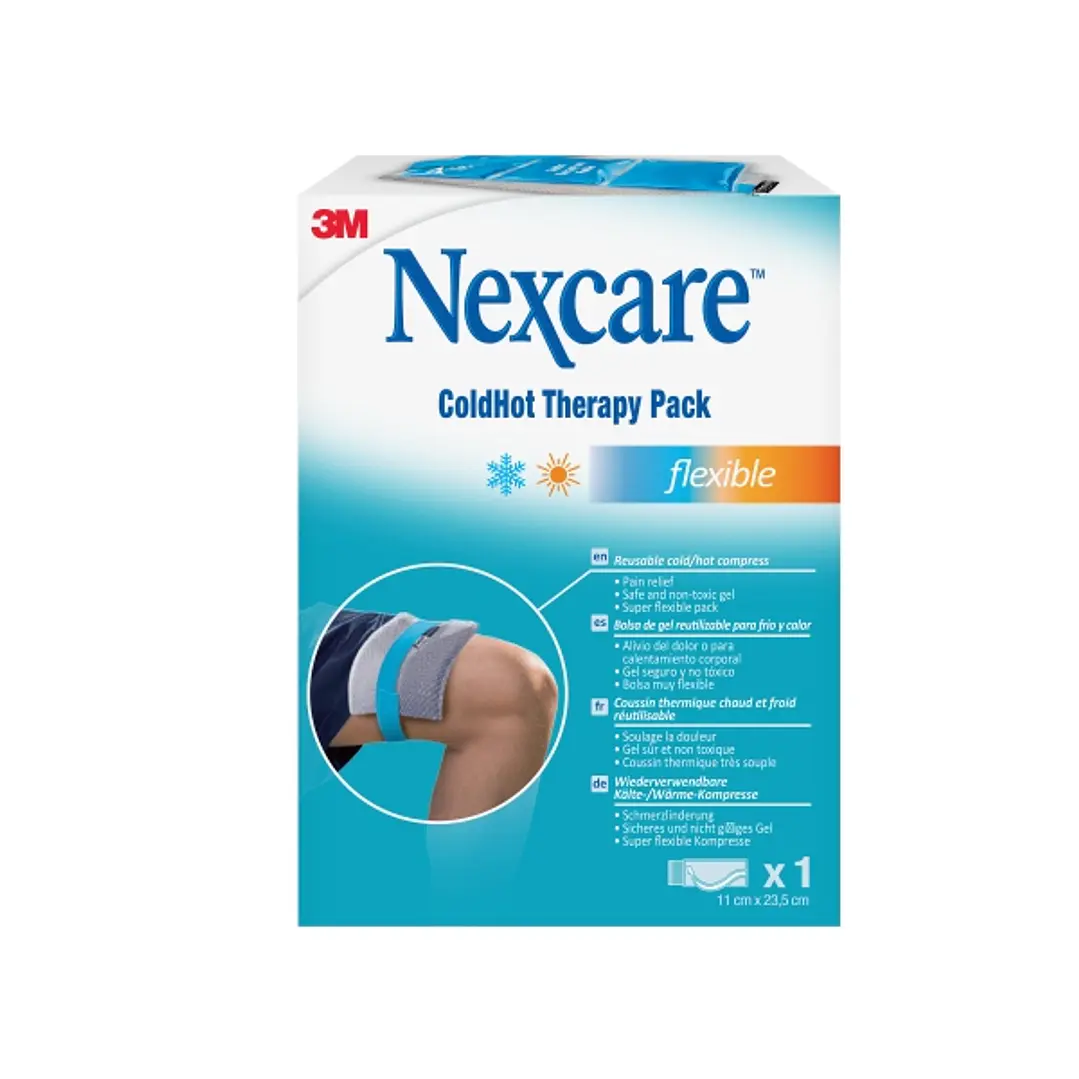 Nexcare Coldhot Therapy Flexible Compresa para Termoterapia - Gel - Frio o Calor Superficial - Incluye Funda Protectora - Color Gris 1