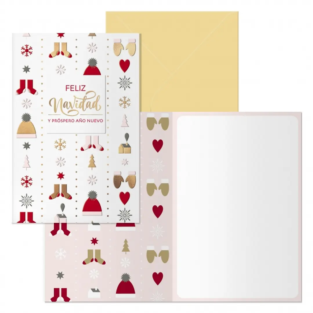 Dohe Winter Pack de 6 Tarjetas de Felicitacion Navideña con Sobre - Tamaño Cerrada 11.5x17cm, Abierta 23x17cm - Papel Offset - Impresas a todo Color 1