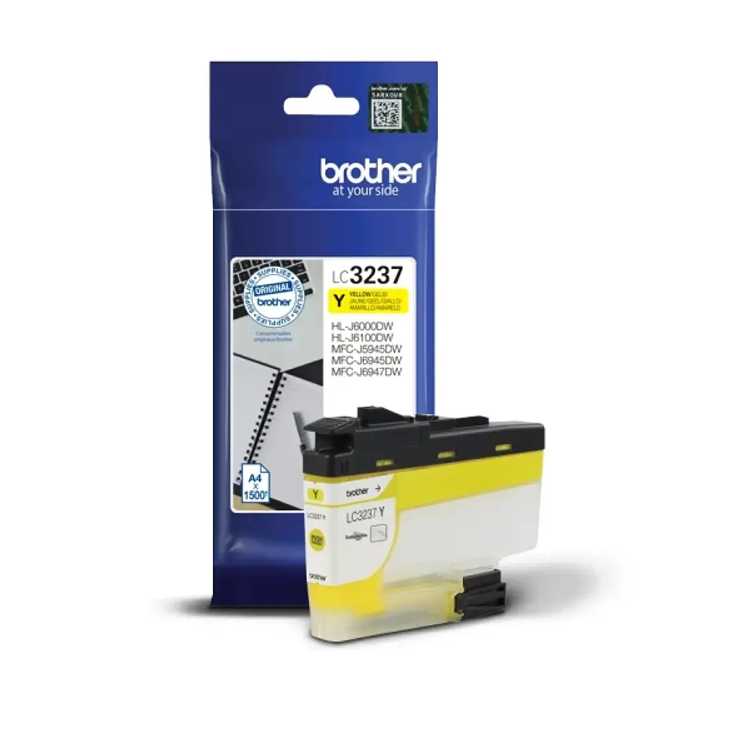 Brother LC3237 Amarillo Cartucho de Tinta Original - LC3237Y 1