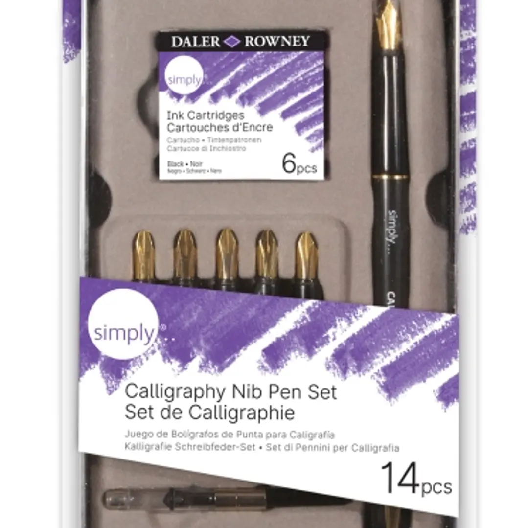 Daler Rowney Simply Pack de 14 Piezas para Caligrafia 1