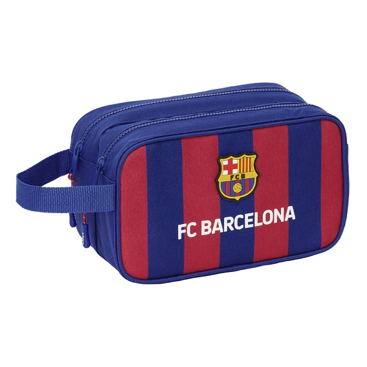 Safta F.C. Barcelona Neceser - 1 Asa de Mano - 2 Compartimentos - 26x15x12.5cm - Color Rojo y Azul 1
