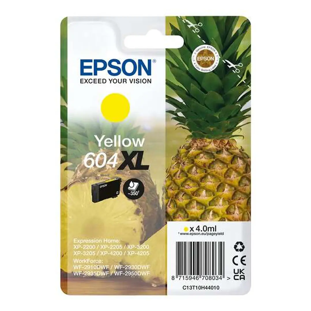 Epson 604XL Amarillo Cartucho de Tinta Original - C13T10H44010 1