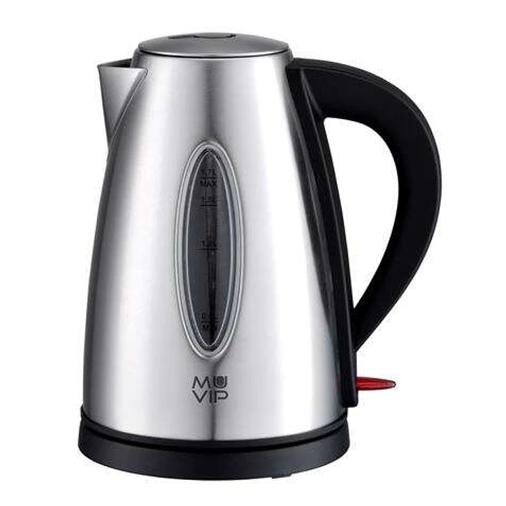Muvip Hervidor de Agua Electrico 2200W - Capacidad 1.7L - Cuerpo de Acero Inoxidable - Indicador de Nivel - Base Giratoria 1