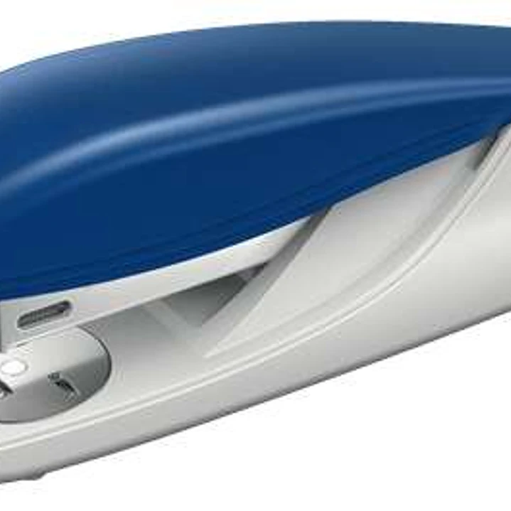 Petrus 235 Grapadora de Sobremesa - Geapa hasta 30 Hojas - Extraegrapas Integrado - Grapado Abierto y Cerrado - Color Azul 1