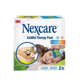 Nexcare Coldhot Therapy Pack de 2 Compresas Infantil para Termoterapia - Frio o Calor Superficial - Incluye Funda Protectora - Color Estampado Infanti
