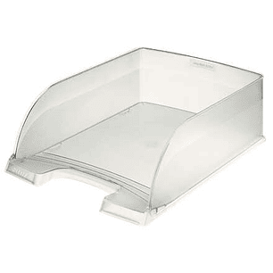 Leitz Plus Jumbo Bandeja Portadocumentos de Gran Capacidad - Formato Vertical A4 - Hasta 8uds Apilables - Color Translucido