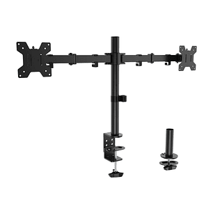 Aisens Soporte de Mesa Eco Giratorio e Inclinable para Monitor/TV 10Kg (3 Pivotes - 2 Brazos) de 17-32