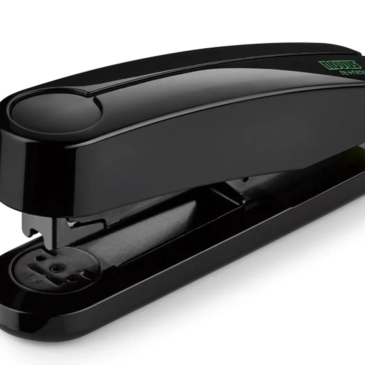 Novus B4 re+new Grapadora de Sobremesa - Fabricada con Plastico Reciclado - Hasta 40 Hojas - Grapado Abierto, Cerrado y Clavado - Incluye 200 Grapas - 1