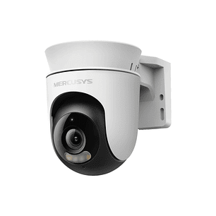 Mercusys MC500 Camara de Seguridad Inteligente FHD WiFi - Apta para Exterior - Vision Panoramica 360º - Vision Nocturna a Color - Deteccion IA Movimie