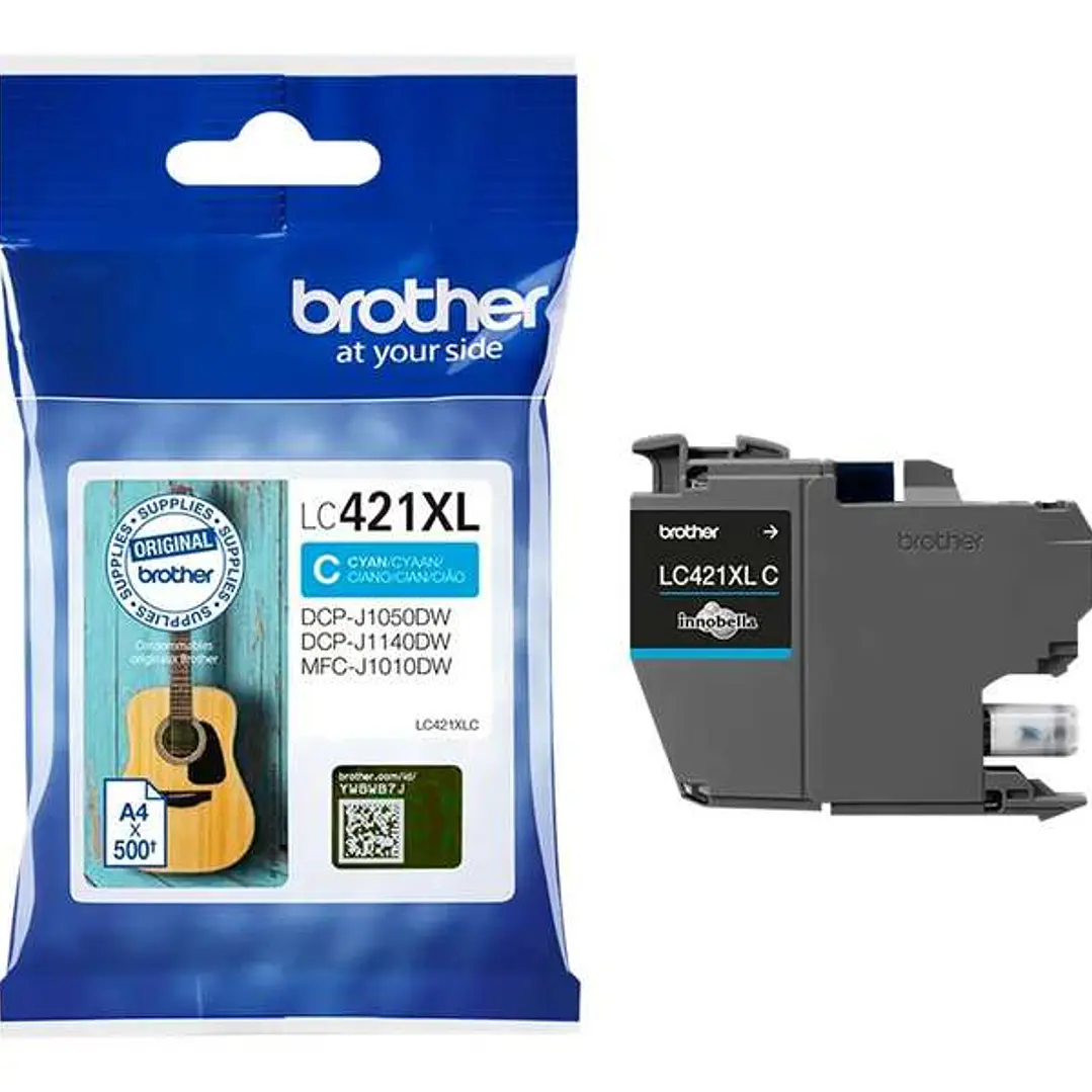 Brother LC421XL Cyan Cartucho de Tinta Original - LC421XLC 1