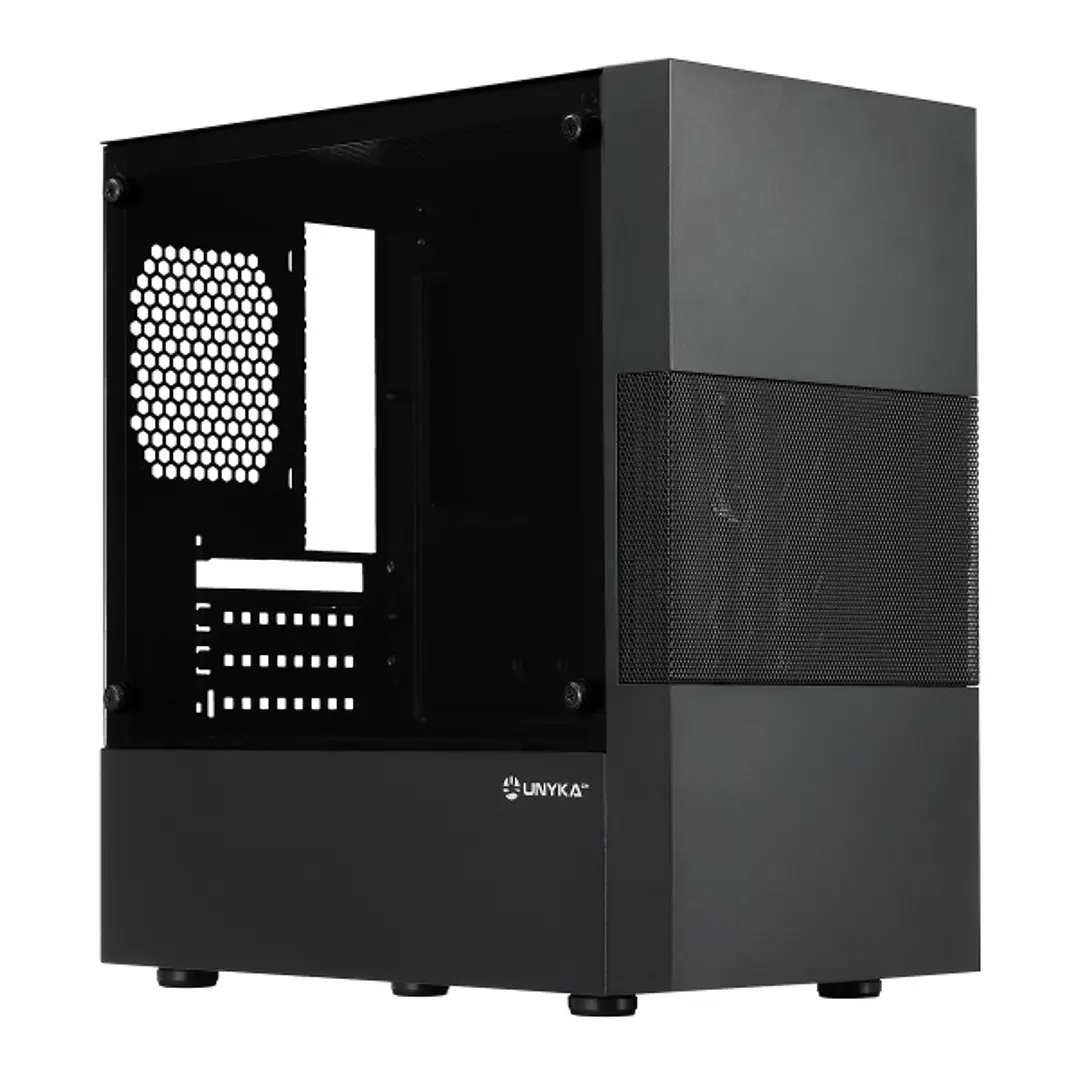 Unykach Aero C25 Caja MicroATX - Fuente de Alimentacion 500W Incluida - Tamaño Disco Soportado 3.5