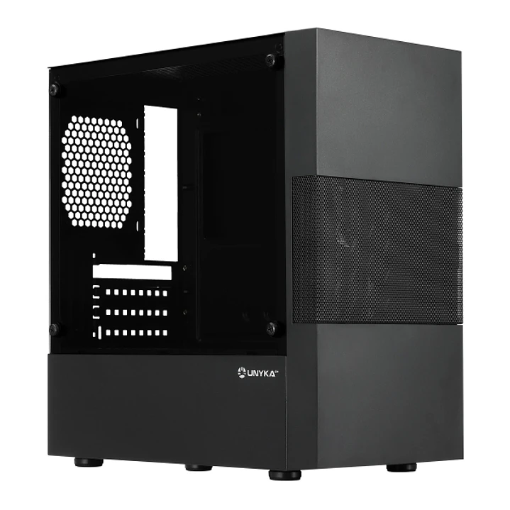 Unykach Aero C25 Caja MicroATX - Fuente de Alimentacion 500W Incluida - Tamaño Disco Soportado 3.5