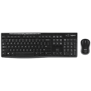 Logitech MK270 Pack Inalambrico USB Teclado Multimedia + Raton 1000dpi 3 Botones - Uso Ambidiestro - Color Negro