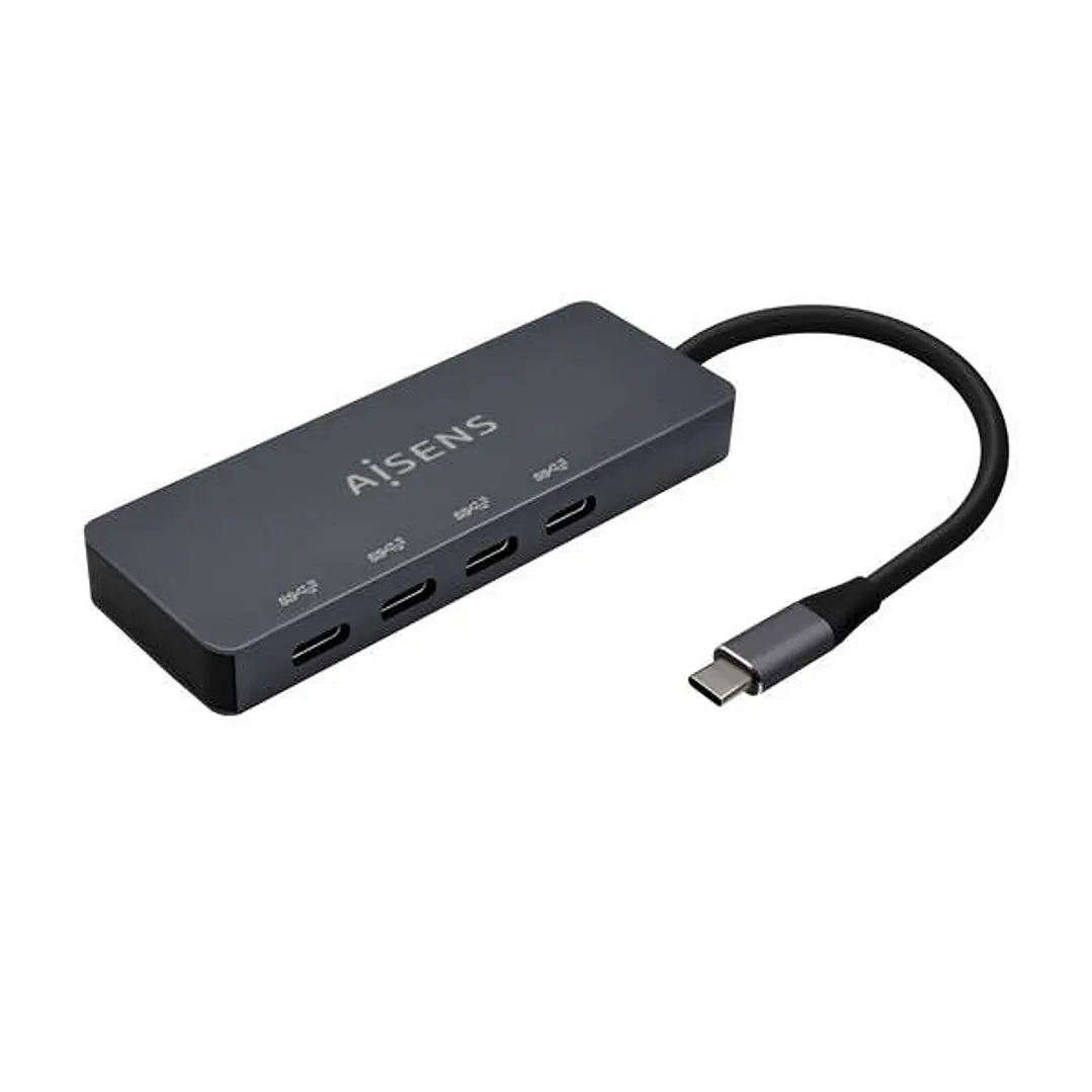 Aisens Hub USB 3.2 Gen1 5G USB-C - USB-C/M-4xUSB-C/H - 15cm - Color Gris 1
