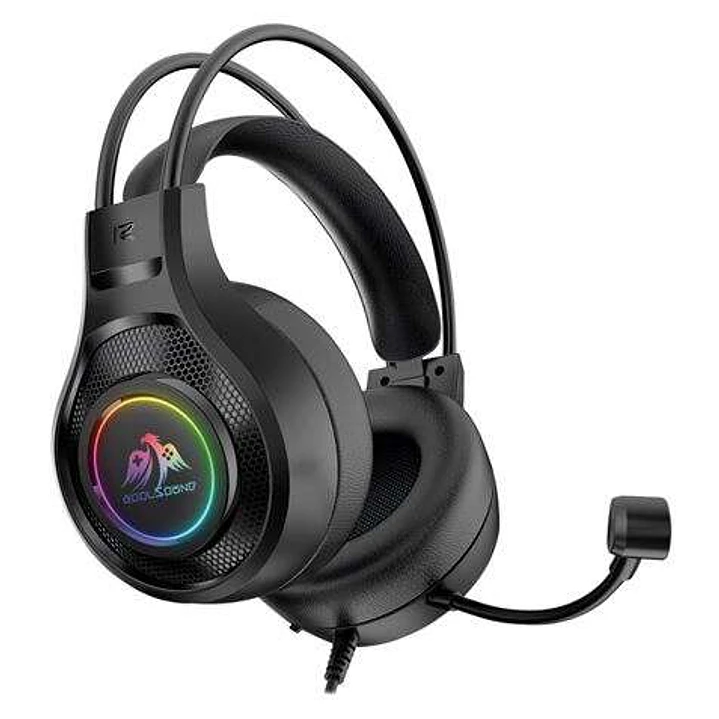 Coolsound G7 Auriculares Gaming con Microfono Flexible - Compatible con PC, MAC, PS5, PS4, Xbox 360, Nintendo Switch - Iluminacion LED - Diadema Ajust 1