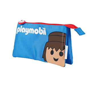 Dohe Portatodo Triple Compartimento - Fabricado en Poliester Flexible y Resistente - Cierre Doble de Cremalleras - Ideal para Guardar Multiples Utensi