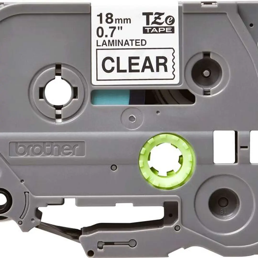 Brother TZe141 Cinta Laminada Original de Etiquetas - Texto negro sobre fondo transparente - Ancho 18mm x 8 metros 1