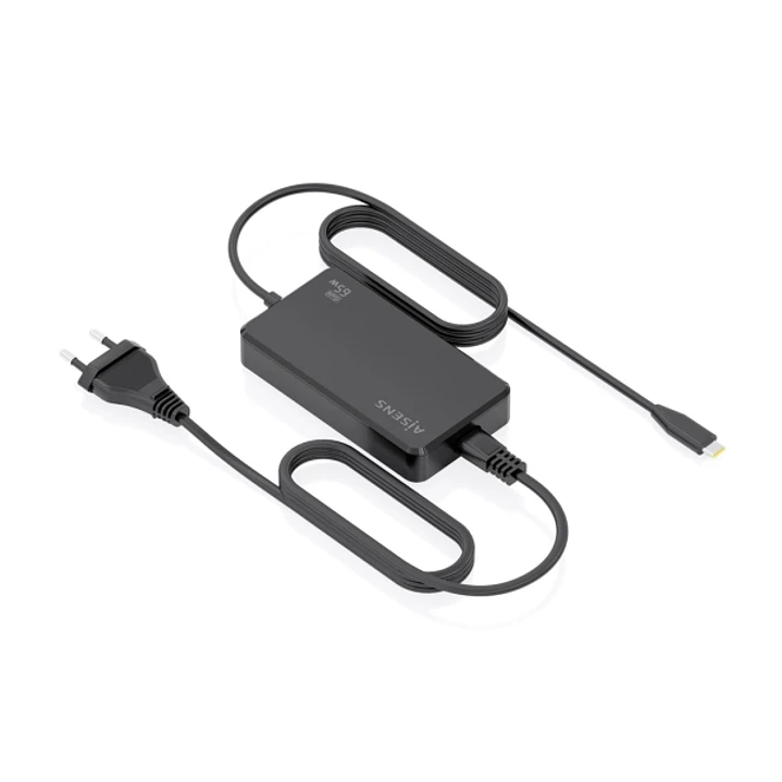Aisens Cargador de Portatil GaN USB-C/PD 65W - Cable de 1.80m - Color Negro 1