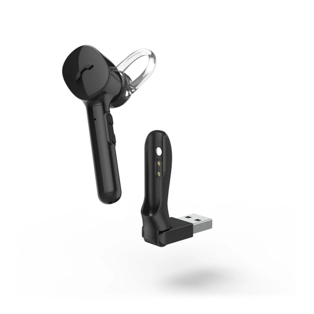 Hama Essential Auriculares con Microfono - Bluetooth - Radio 10m - Asistente de Voz - Color Negro 1