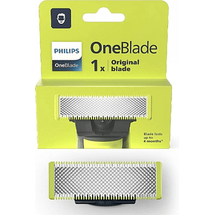 Philips OneBlade QP210/51 Cuchilla de Repuesto Original - Compatible con Todos los Mangos OneBlade y OneBlade Pro - Resistente al Agua IPX7