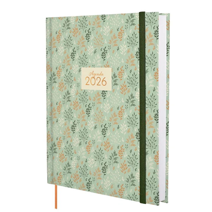 Finocam Dynamic Berlin Agenda - Anual 2026 - Cierre de Goma - Formato Y12 - 216x30x278mm - 1 Dia por Pagina - Tematica de Hojas 1