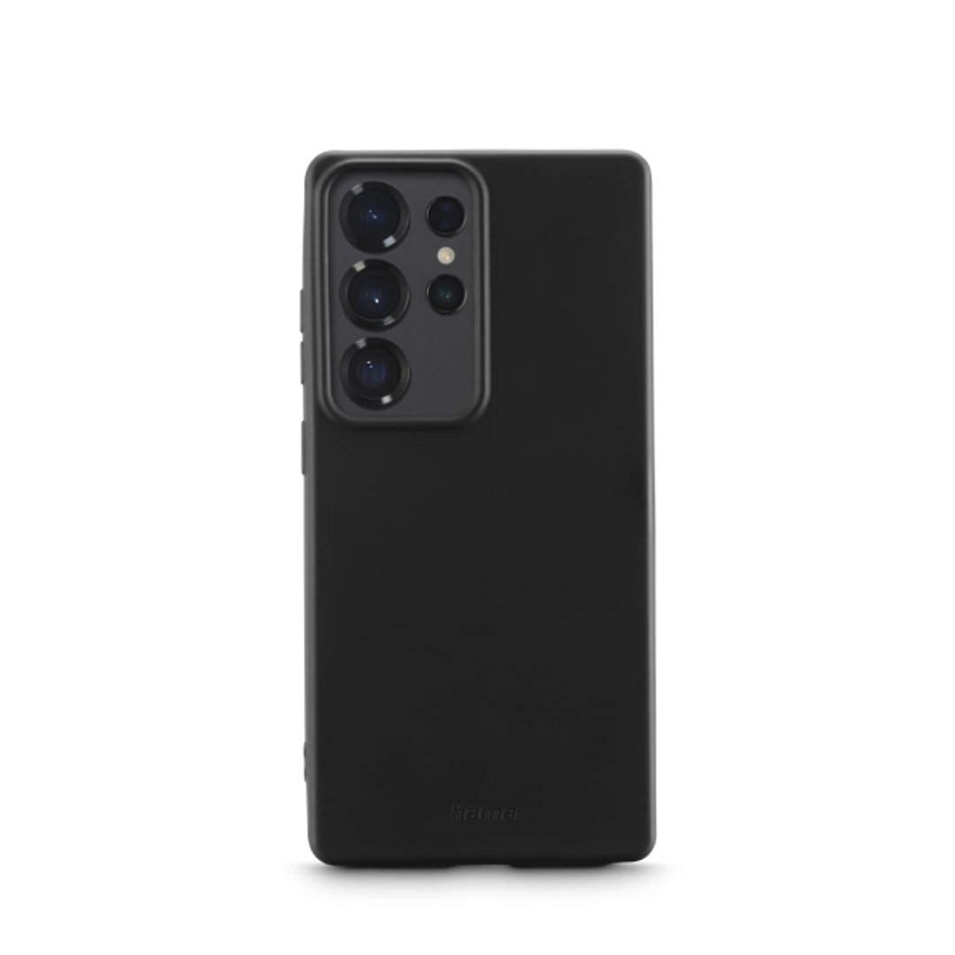 Hama Fantastic Feel Funda para Samsung Galaxy S25 Ultra - Antiadherente Anti-Suciedad - Poliuretano Termoplastico - Bordes Elevados - Color Negro 1