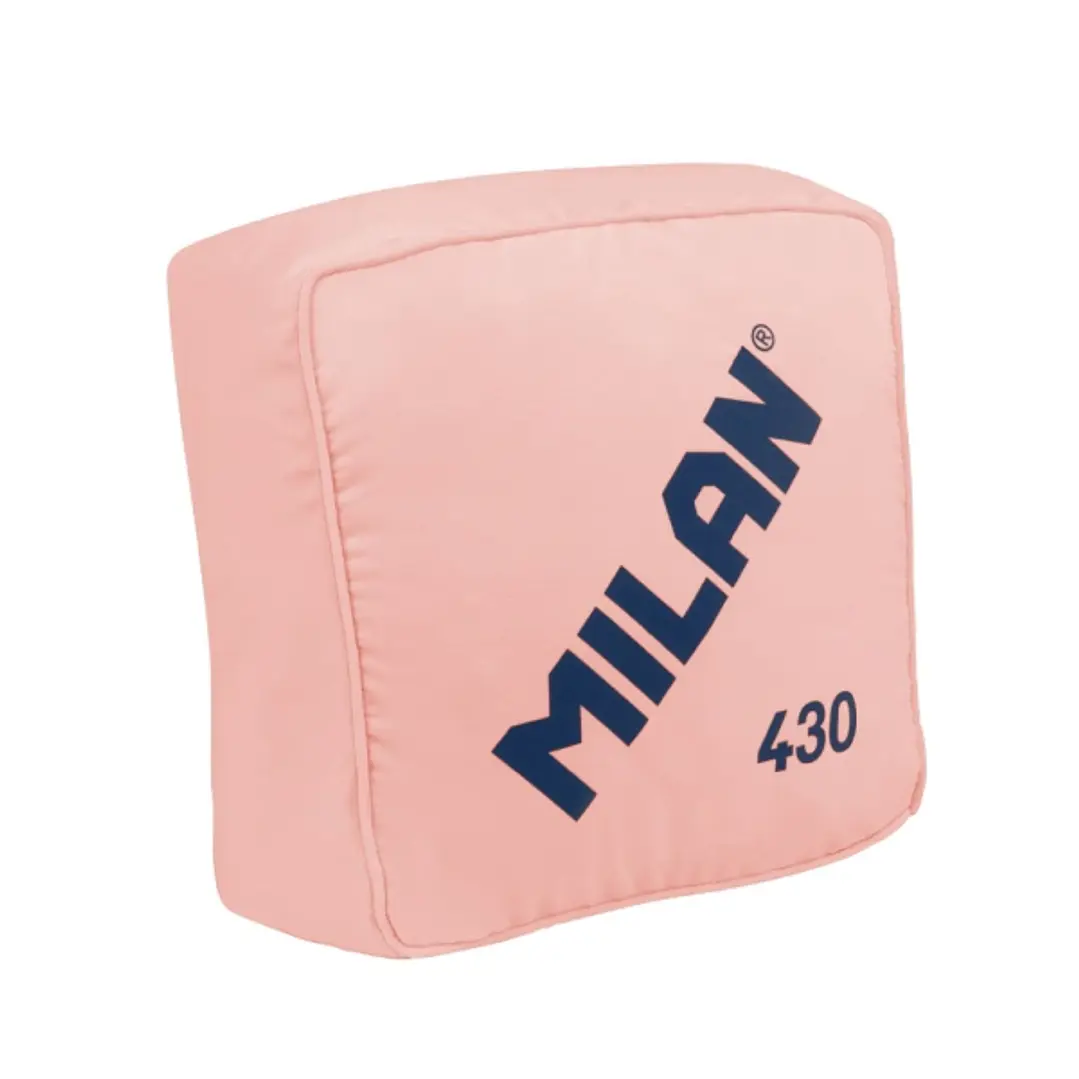 Milan Coleccion 430 Cojin con Forma y Color de la Goma de borrar Milan 430 - Medidas 35x35x16cm - Color Rosa 1