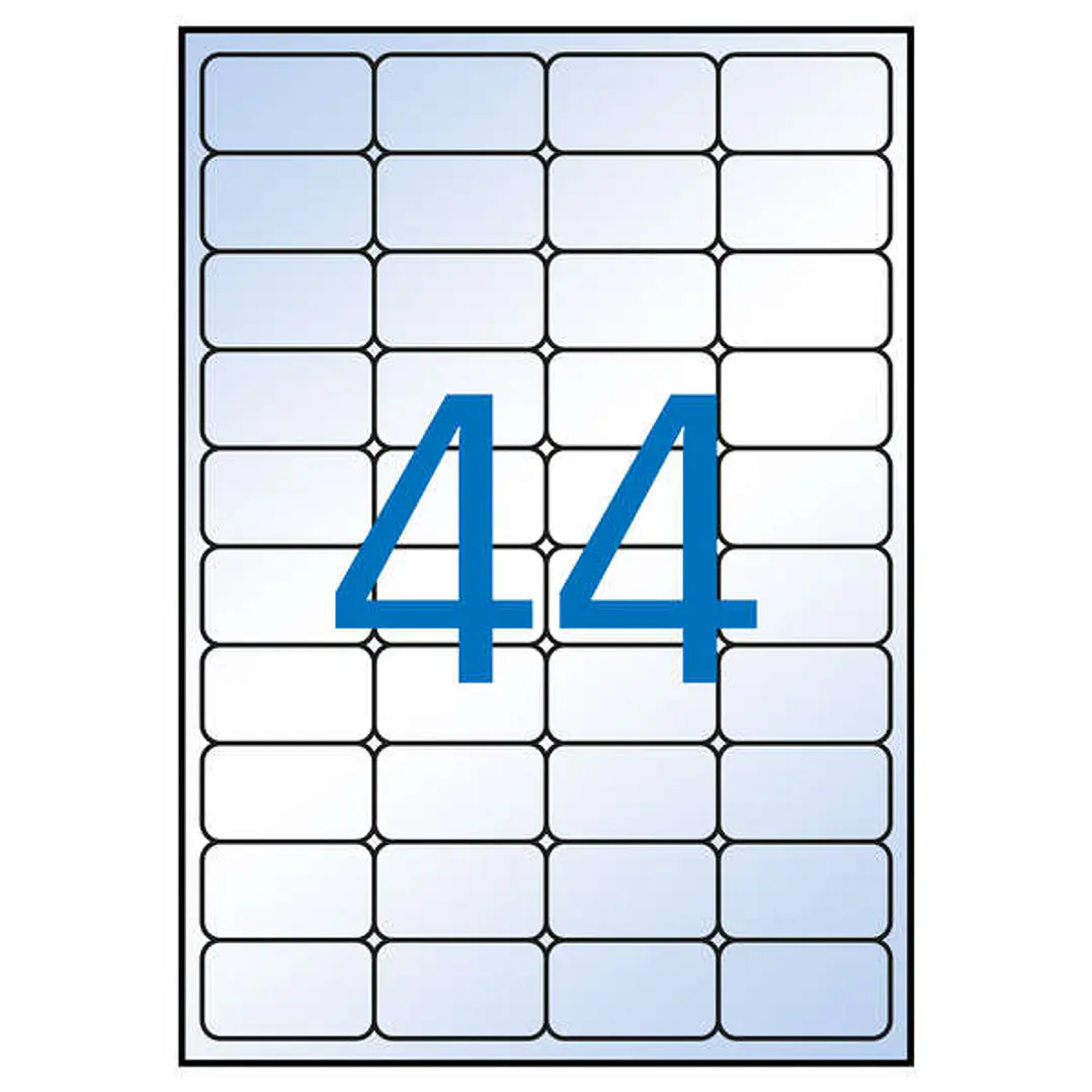 Apli Pack de 440 Etiquetas Transparentes Permanentes 48.5 x 25.4mm 1