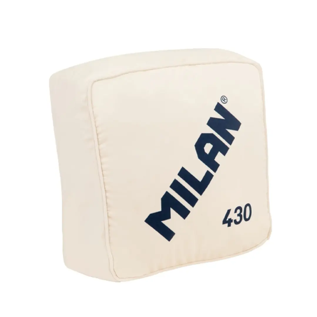 Milan Coleccion 430 Cojin con Forma y Color de la Goma de borrar Milan 430 - Medidas 35x35x16cm - Color Beige 1