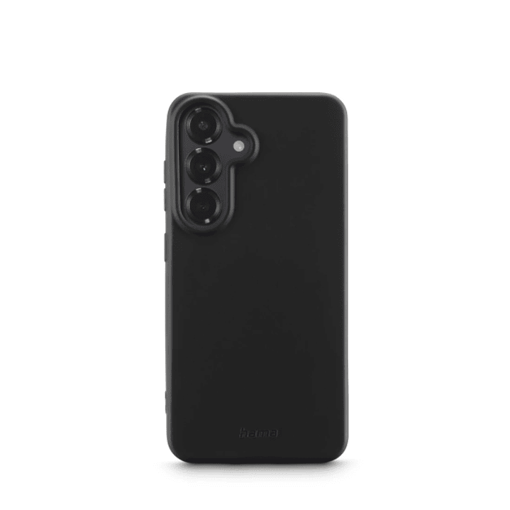 Hama Fantastic Feel Funda para Samsung Galaxy S25 - Antideslizante - Poliuretano Termoplastico - Bordes Elevados - Color Negro 1