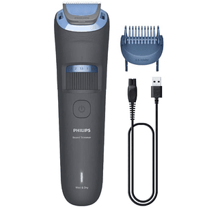 Philips BT3617/15 Recortadora de Barba Series 3000 - Cuchillas Autoafilables con Puntas Redondeadas - 20 Posiciones 0.5?10mm con Dial de Precision - T