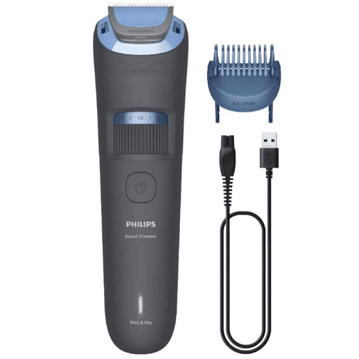 Philips BT3617/15 Recortadora de Barba Series 3000 - Cuchillas Autoafilables con Puntas Redondeadas - 20 Posiciones 0.5?10mm con Dial de Precision - T 1