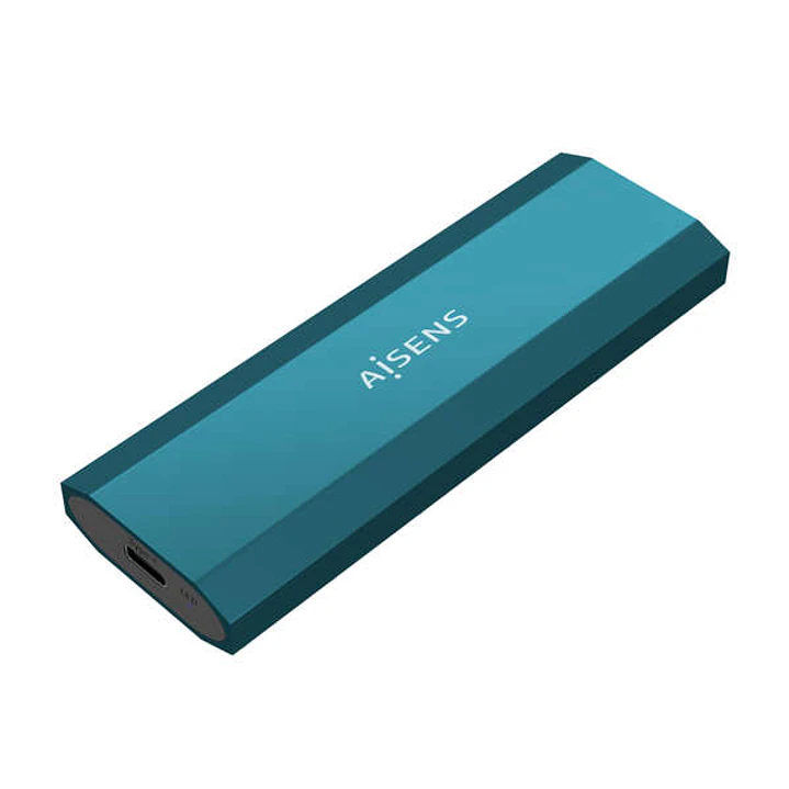 Aisens Caja Externa M.2 (NGFF) - SATA/NVMe a Usb3.1 Gen2 - Color Azul 1