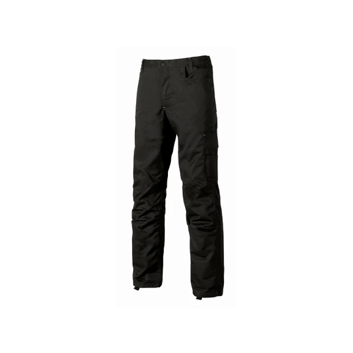 Upower Alfa Pantalon de Trabajo con Multiples Bolsillos - Talla 48 - Porta Martillo, Bolsillos para Rodilleras, Cintura Elastica, Proteccion DPI1 - Co 1