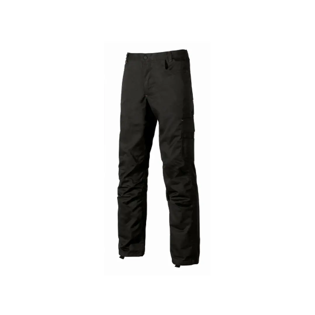 Upower Alfa Pantalon de Trabajo con Multiples Bolsillos - Talla 44 - Porta Martillo, Bolsillos para Rodilleras, Cintura Elastica, Proteccion DPI1 - Co 1