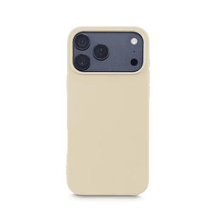 Hama Fantastic Feel Funda para iPhone 17 Pro Max - Antideslizante - Poliuretano Termoplastico - Bordes Elevados - Color Beige